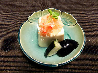 本ずわいがに塩辛の冷奴