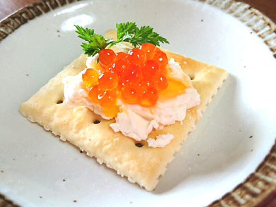 虹の滴のカナッペ