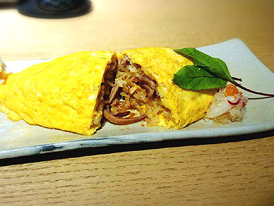 塩辛オムライス